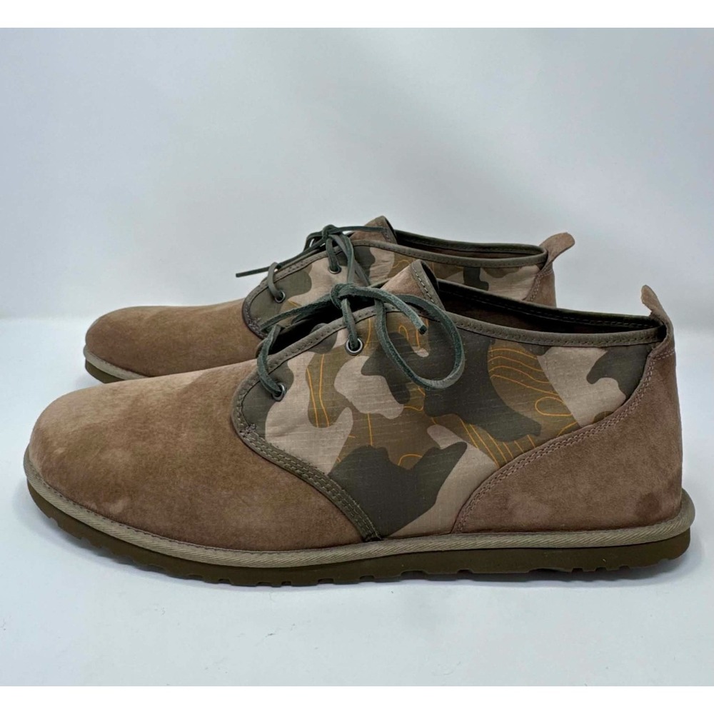 NEW UGG Maksim Camo Chukka Boots Mens Size 18 Brindle Suede 1018461 Rare Size
